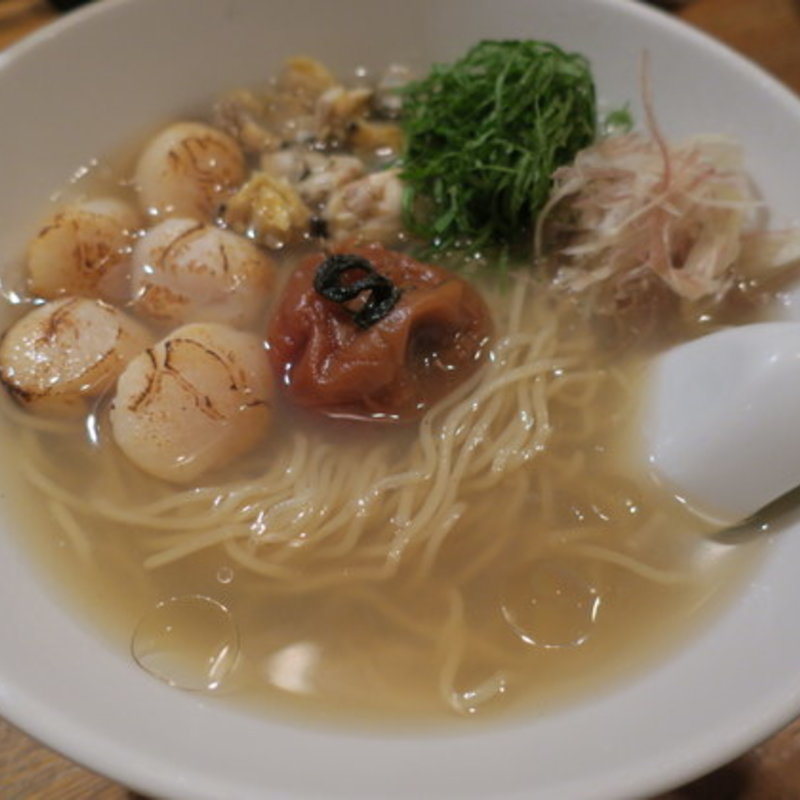 帆立 南高梅の冷やしそば(まさ吉)