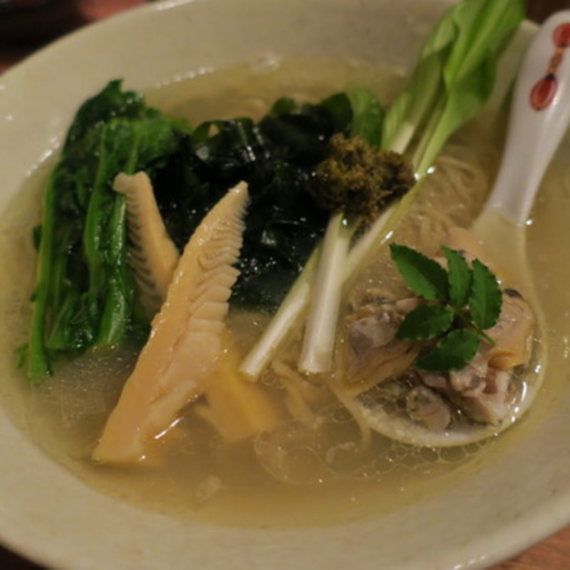 春の貝そば(まさ吉)