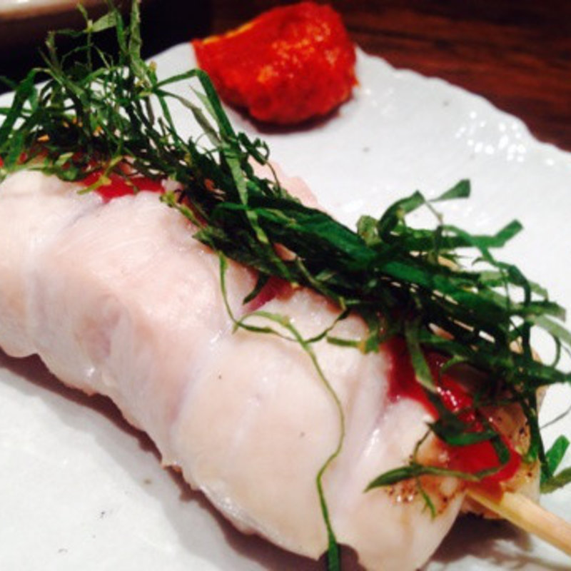 ささみ梅しそ焼き(やきとり 鶴田)