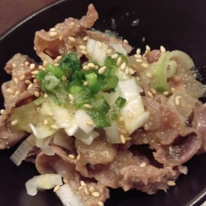 こりこり砂肝のネギ塩和え(やきとり家 すみれ 高田馬場店)