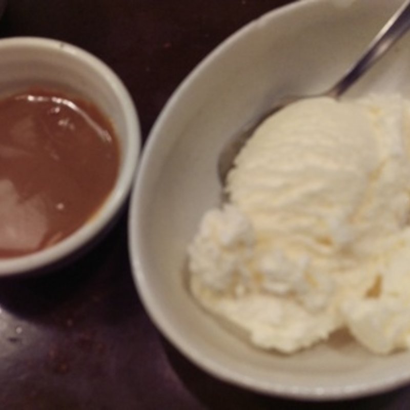 生キャラメルアフォガード(やきとり家 すみれ 高田馬場店)