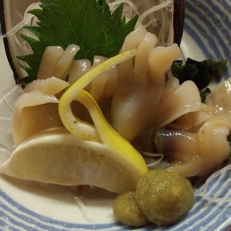 ほっきがいの刺身(浦野屋 やきとんてるてる)