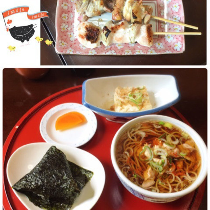 Aセット　そば定食(やき鳥 たつみ )