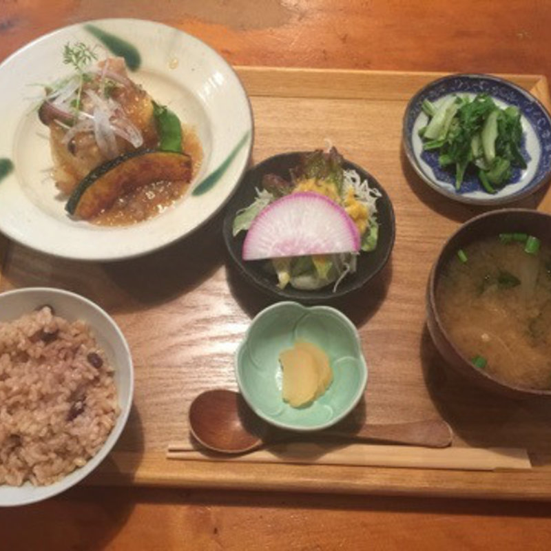 揚げ出し豆腐の定食(やさい食堂こやま)