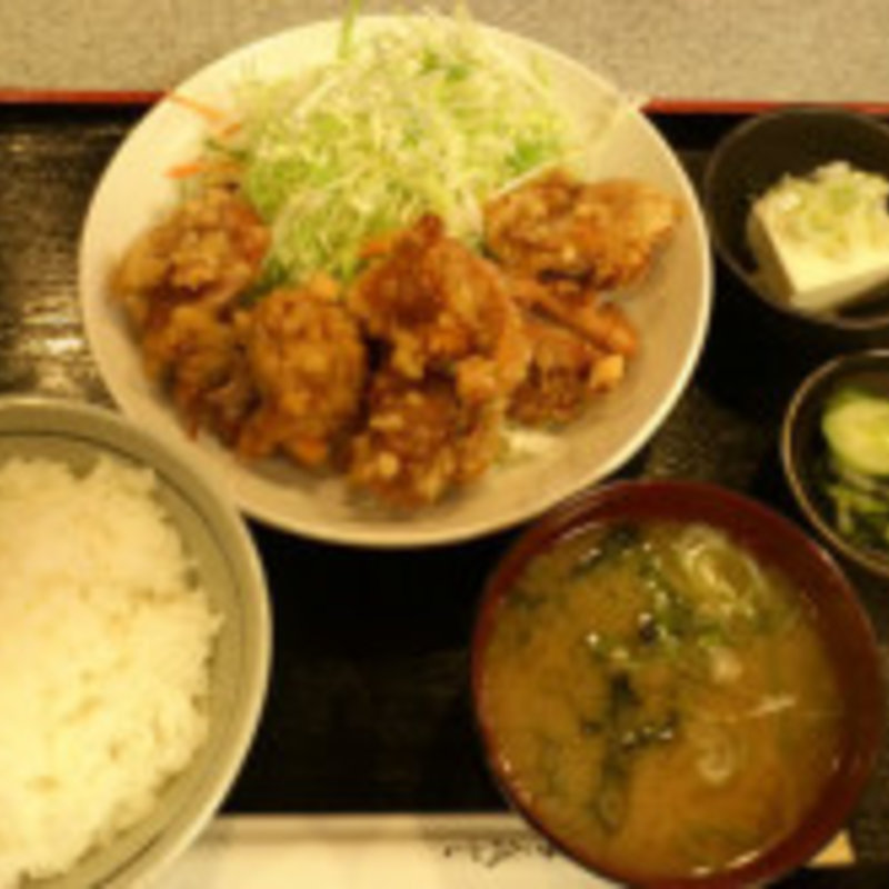 若鶏唐揚定食(やまお)