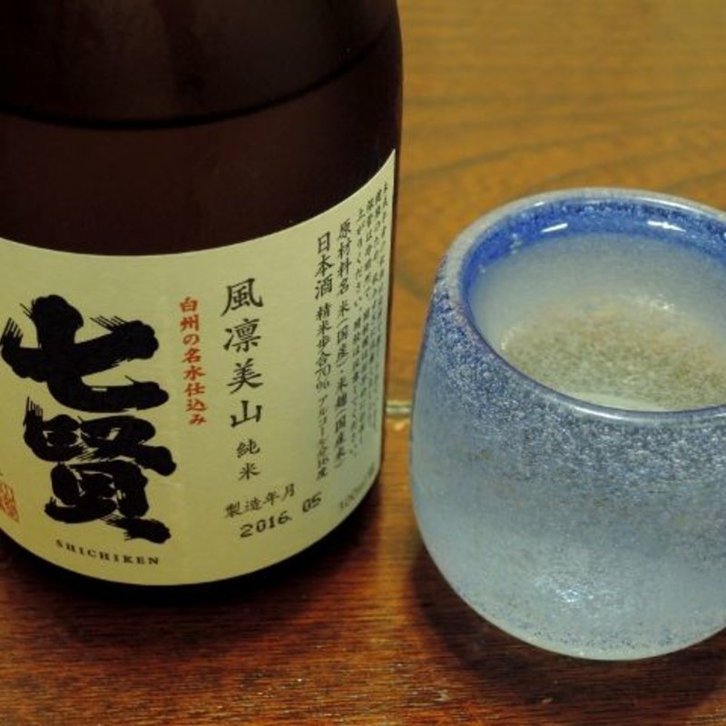 山梨銘醸　七賢　風凜美山（純米酒）300ml(やまたまや 八王子)
