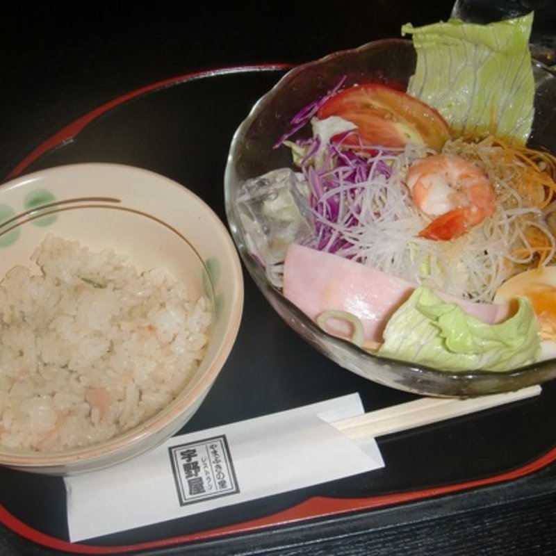 冷やし中華セット(やまぶきの里レストラン　宇野屋 )