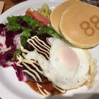 ロコモコ風パンケーキ(パンケーキCafe 88huithuit(ユイットユイット) ららぽーとTOKYO-BAY)