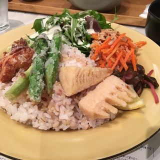 春野菜と鶏ささみの竜田揚げ
アボガドチーズソースプレート(ゆとりの空間 横浜ベイクォーター店)