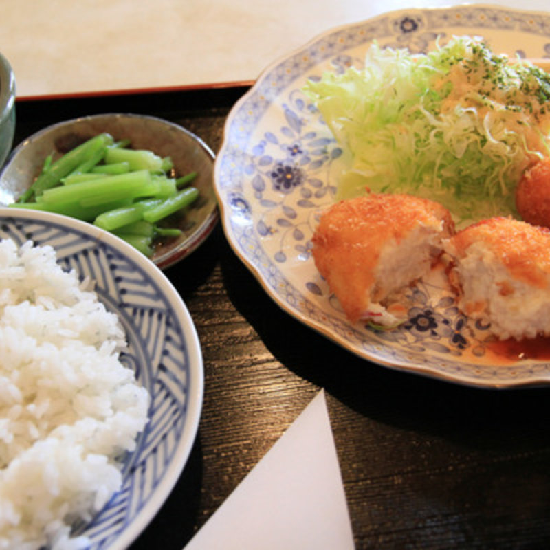 カニクリーム・コロッケ定食(よおしょく屋 )