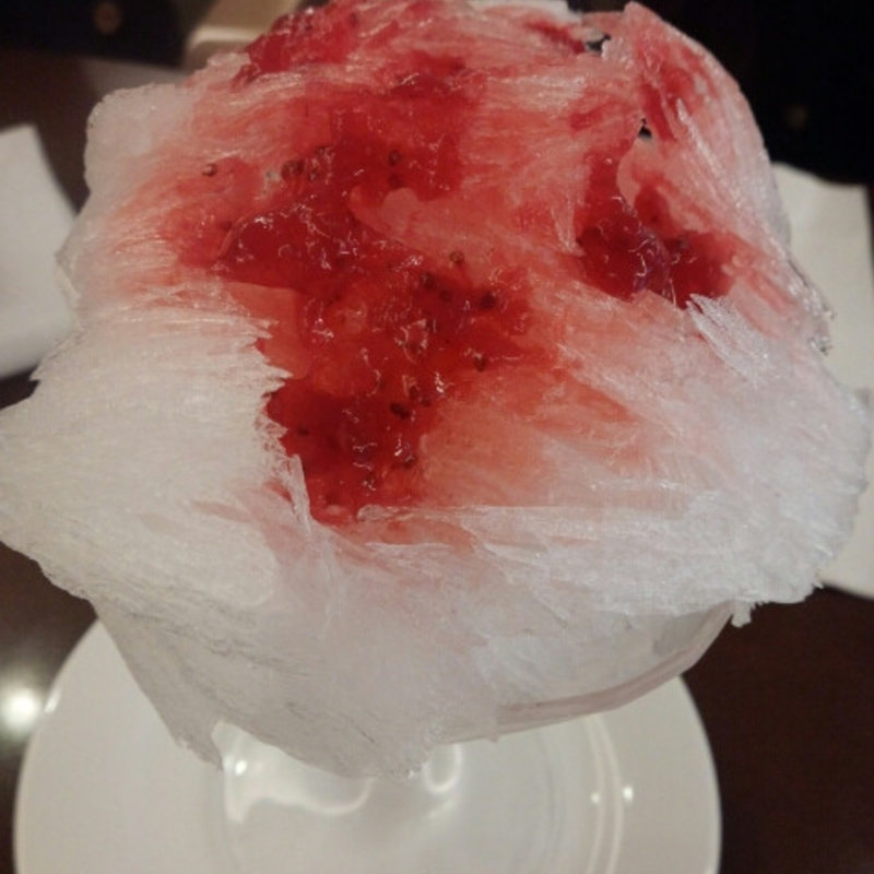 かき氷（いちご）(ヨックモック 青山本店)
