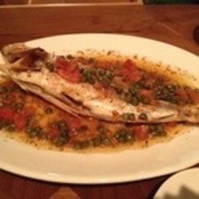 白身魚のオーブン焼き焦がし醤油バターソース(ラ ココリコ 上野本店)