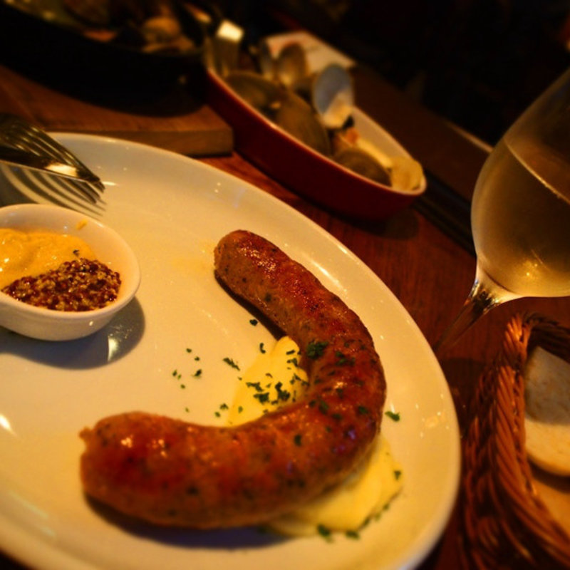 自家製あらびきソーセージ(ラ ココリコ 上野本店)