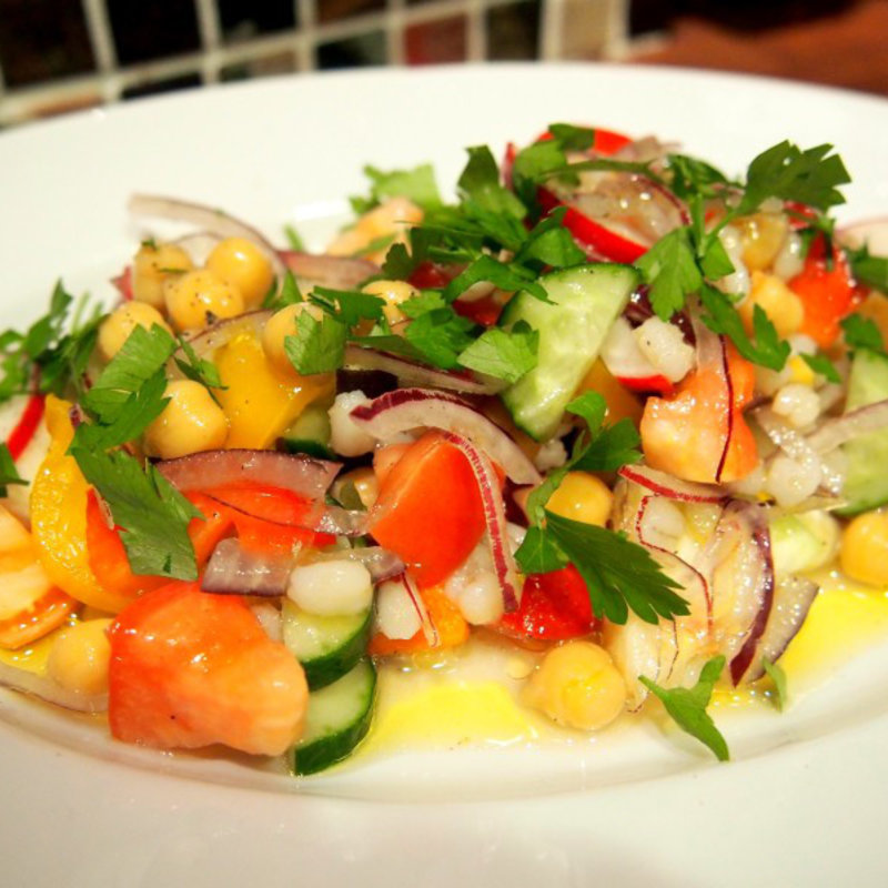 インサラータ ディ オルツァ（大麦と酢漬け野菜のサラダ）(La pignataラ ピニャータ)