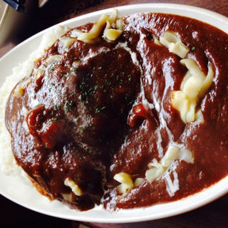ロースカツカレーの大盛りチーズトッピング(ラ・リーモ )