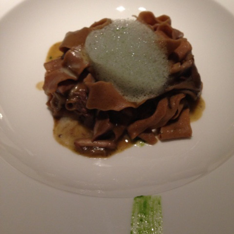 焦がし小麦のパスタ(ラ・ロカンダ ザ・リッツ・カールトン京都 （La Locanda）)