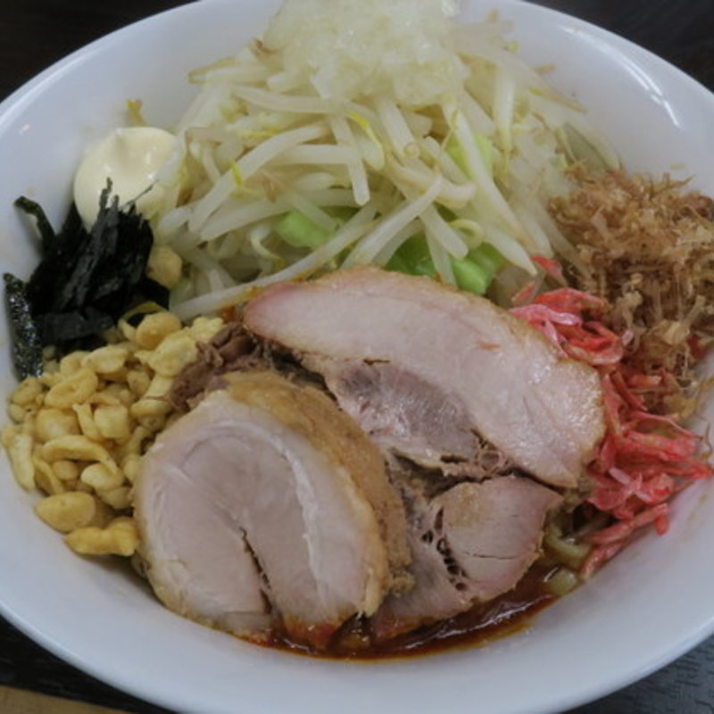 お好み焼き風まぜそば(ラーメン いつき )