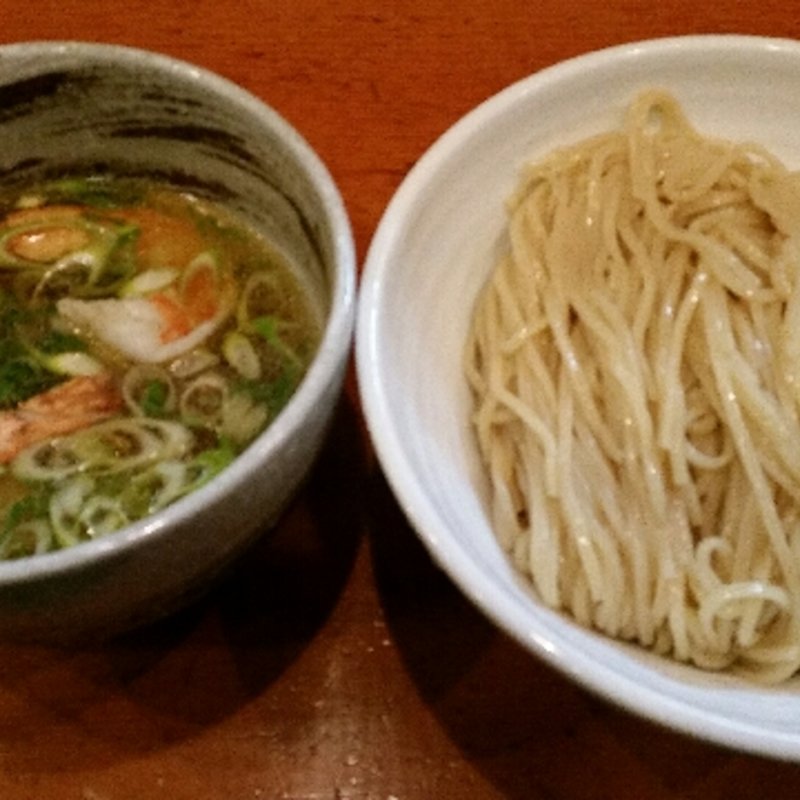 脚赤海老塩つけ麺(らーめん つけ麺 大前田)