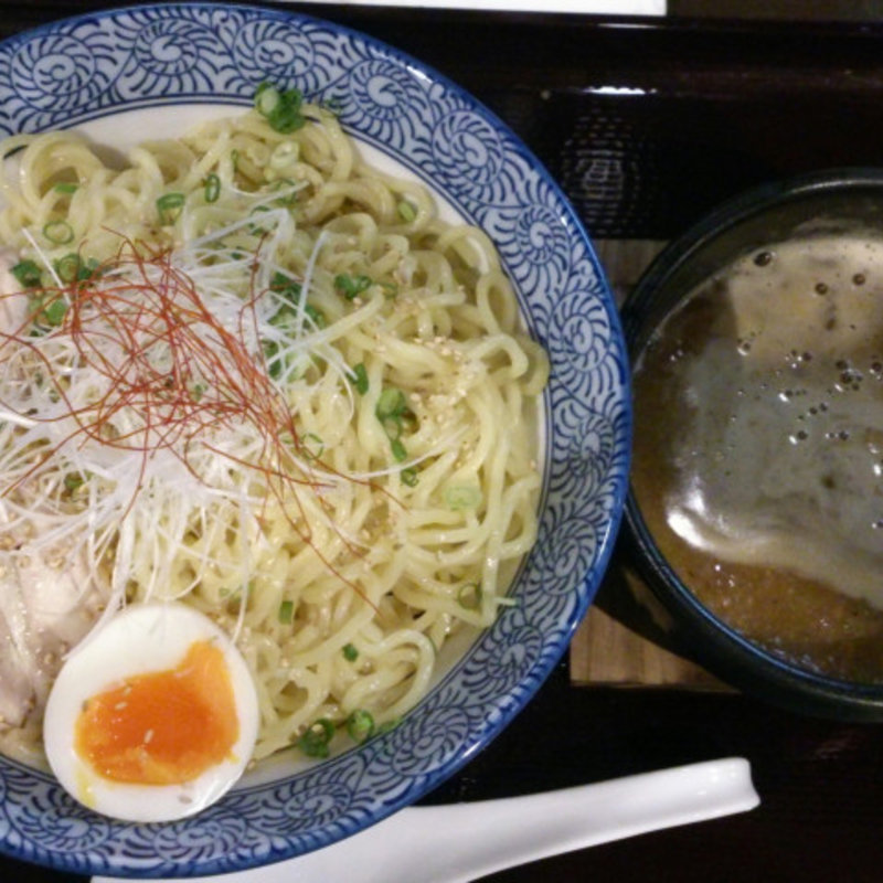 濃厚海老白湯つけ麺（半卵入り）(ラーメン わんさか )