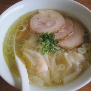 えびワンタン麺塩(らーめん 三福)