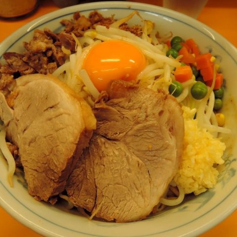 ラーメン（ニンニク）＋スパイス汁なし(ラーメンエース 八王子店 )