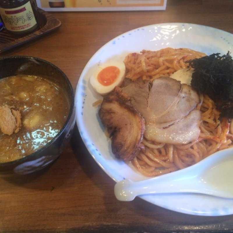 特製辛海老つけ麺　大盛り　(らーめんがんちゃ )