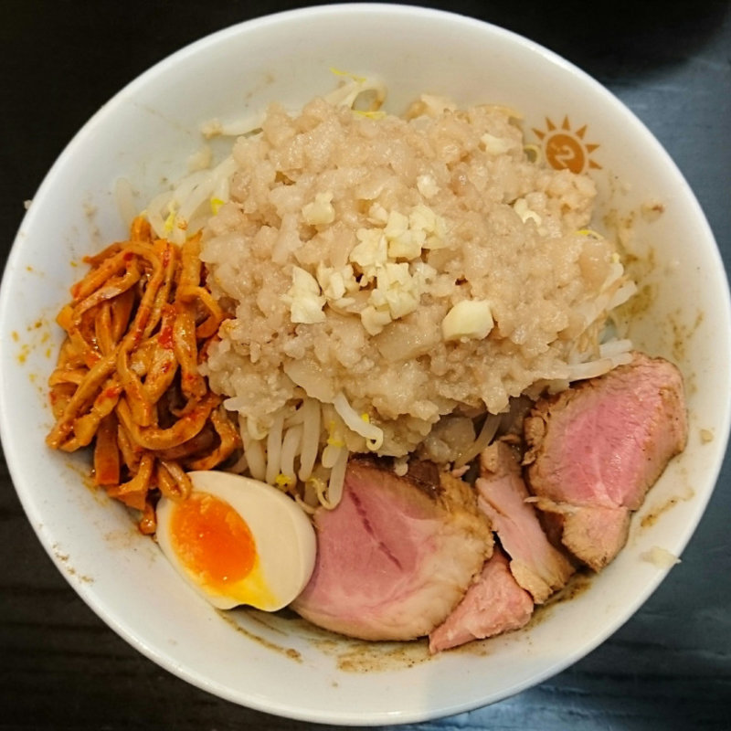 お塩浩太郎+肉マシ+麺大盛+味玉+旨辛メンマ(ラーメン にっこう)