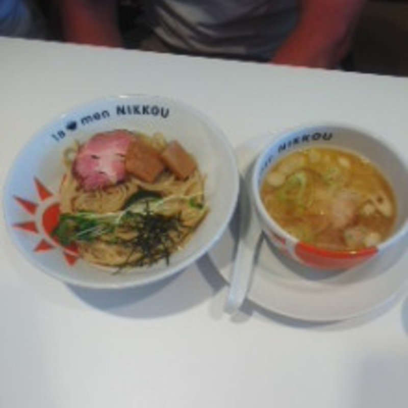 柚子白湯つけ麺150g(ラーメン にっこう)