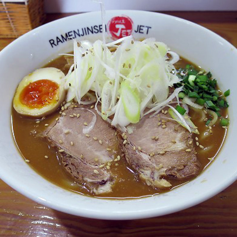 冷やし味噌ラーメン(ラーメン人生JET 600)