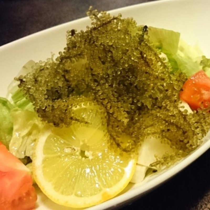 海ブドウと長芋のサラダ(ラーメン居酒屋　つかさ　（らーめん　いざかや　つかさ）)