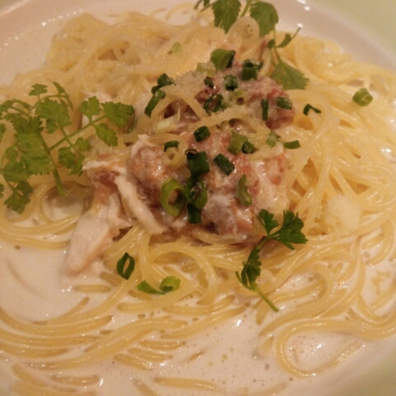 梅とマスカルポーネのクリームパスタ(ラーラ大宮店)