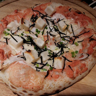 餅と明太子のピザ(ラーラ大宮店)