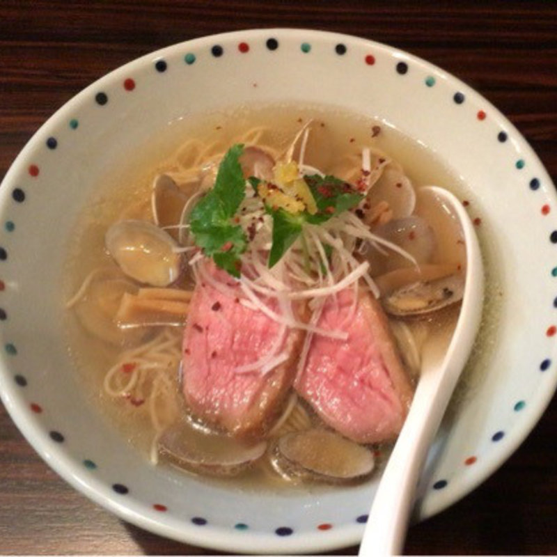 あさりと鴨の塩そば(らー麺 あけどや )