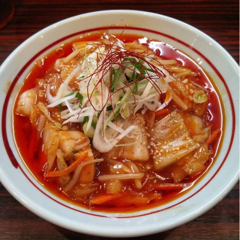 胡麻辛海鮮あんかけウイング麺(らー麺 あけどや )