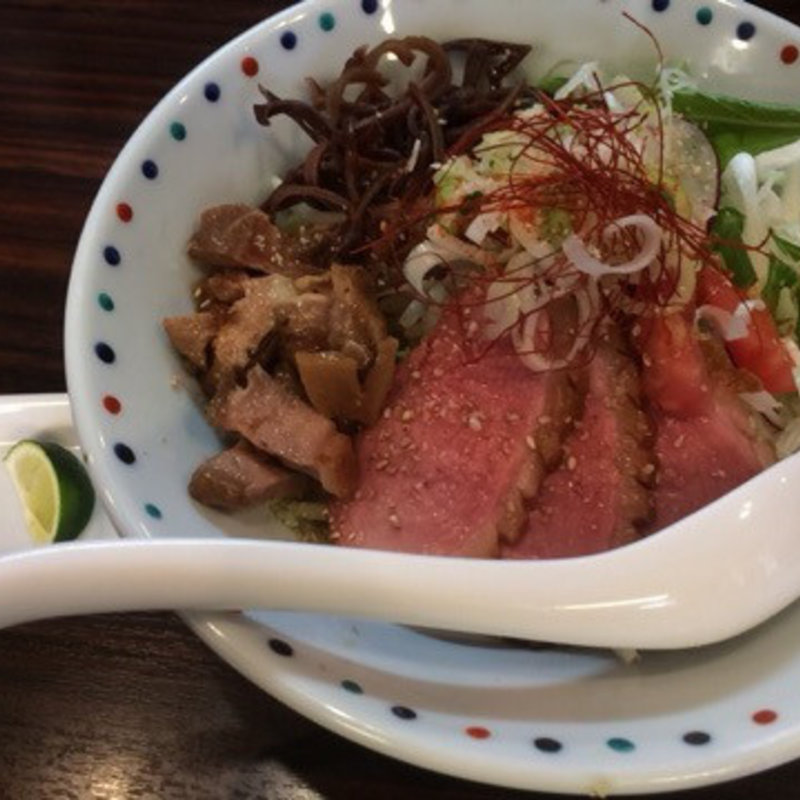 鴨白湯塩まぜそば(らー麺 あけどや )