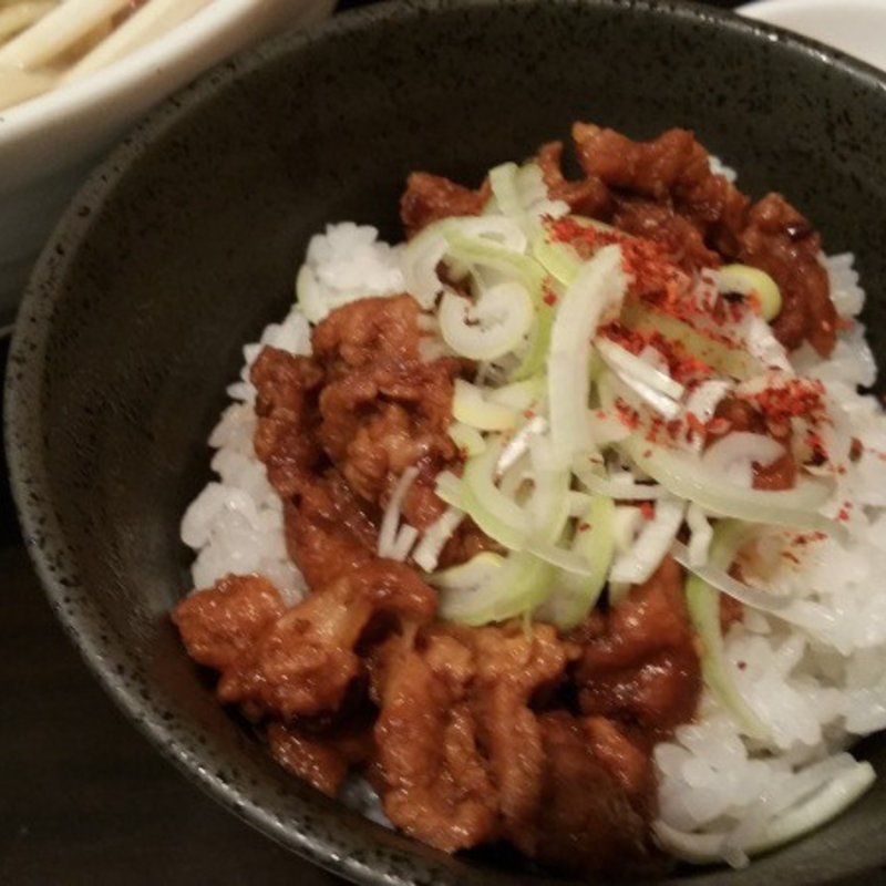 鶏皮煮込みご飯(らぁめん つけめん　粋や （いなせや）)