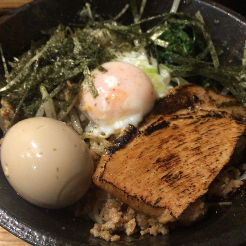 まかない油そば　全部のせ(らぁめん・つけめん　豚火 )