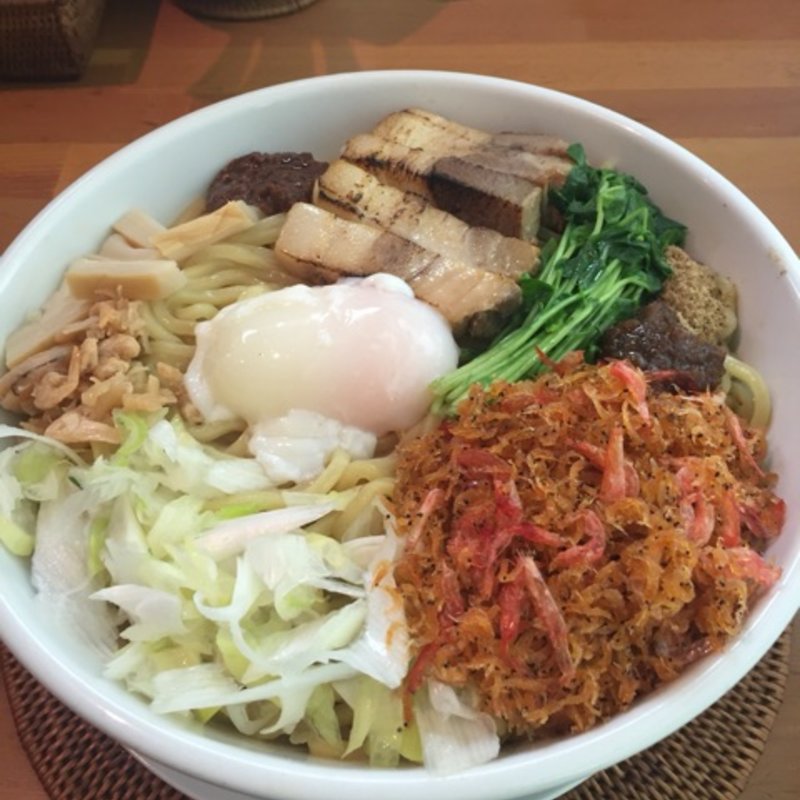 まぜそば海老鶏油トリプル(翠蓮)