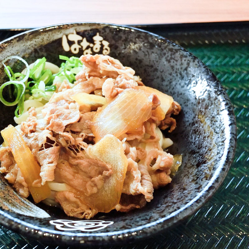 吉牛ぶっかけ冷（ぶっかけ冷+牛皿並盛）(はなまるうどん イオンタウン観音寺店)