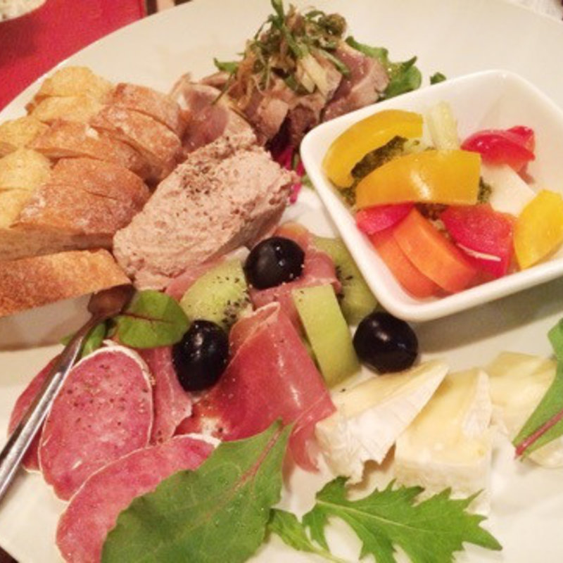 前菜盛り合わせ5種(お酒とお料理 ラズベリーベレー)