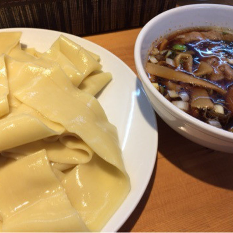 凄平麺のつけ 玉子トッピング(りきどう )