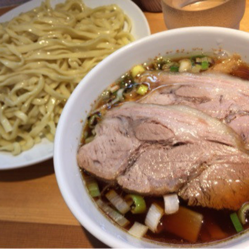 小平麺のつけチャーシュー(りきどう )