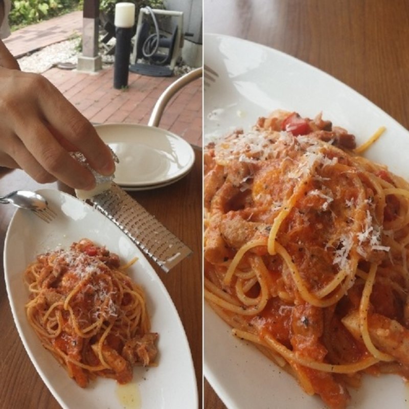 トマトソースのパスタ(リストランテ アプリコート)