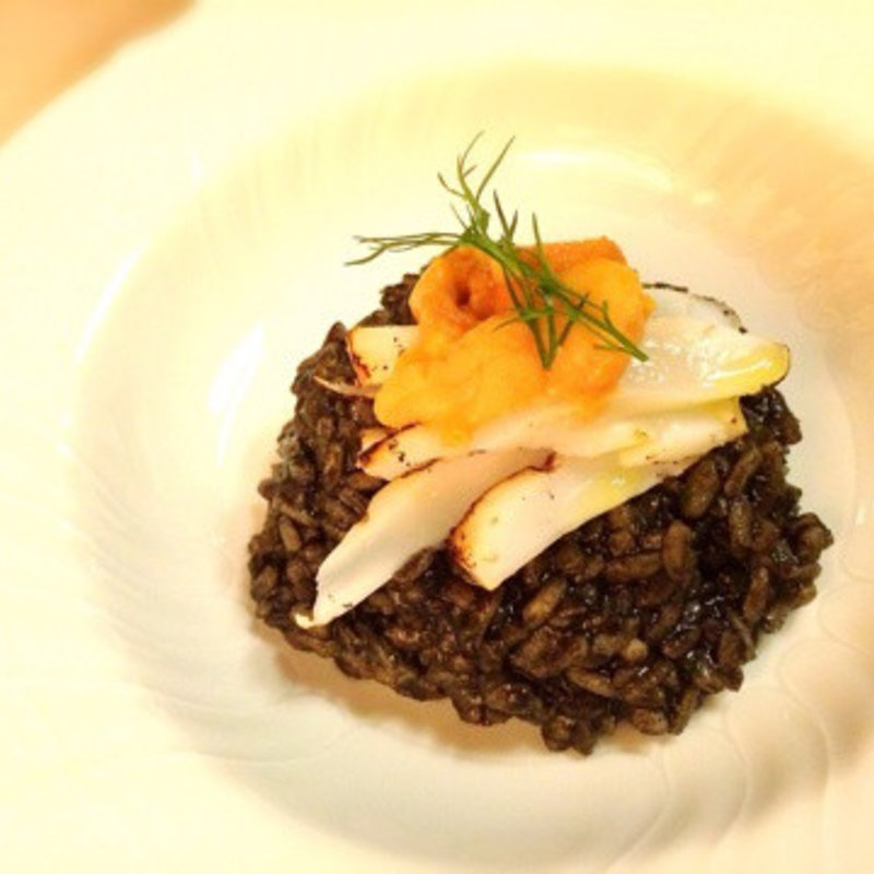 イカ墨のリゾット(リストランテ ラ バリック トウキョウ)