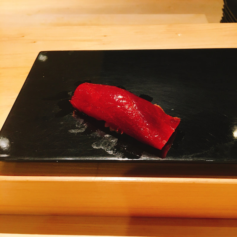 漬け鮪の握り(SUSHI ますなが)