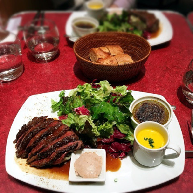 大満足 ！ 牛ハラミ肉ステーキプレート(ル・プレヴェール)