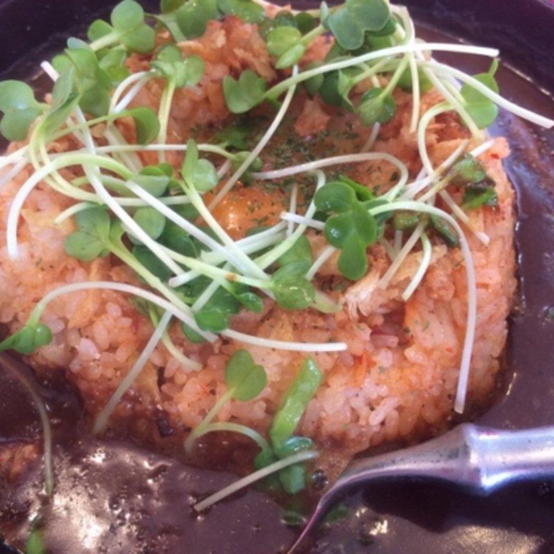 賄い裏メニュ～キムチ飯カレー(ルートハチマルサンカリー （ROUTE 803 CURRY）)