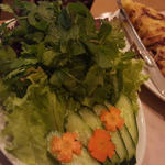 生野菜入りクレープ