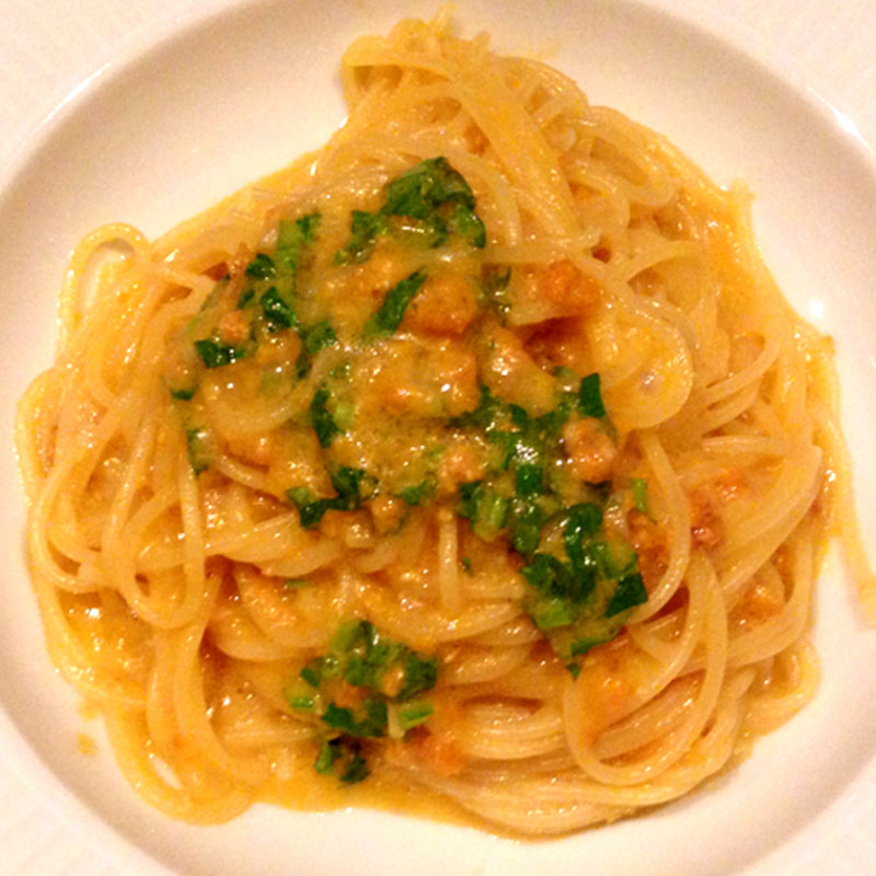 ウニのスパゲティー(レストランタイラ)