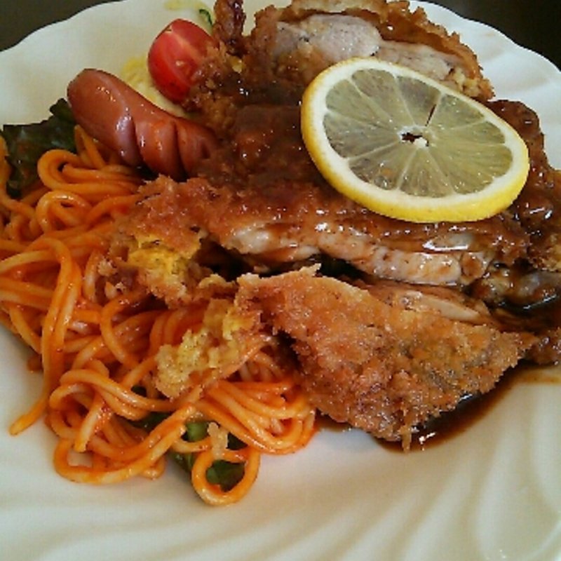 チキンカツランチ(レストラン ワタナベ)